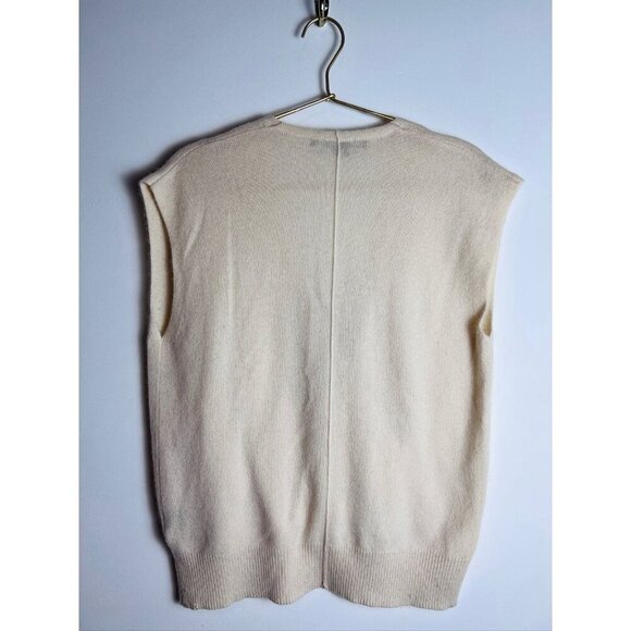 Skull cashmere Sleeveless wrap Sweater Vest XS - Picture 7 of 9